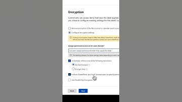 How to set a Sensitivity Label in Microsoft Purview so users can choose the permissions #shorts