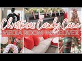 *2021* CHRISTMAS DECORATE WITH ME | CANDY CANE THEME | MEDIA ROOM