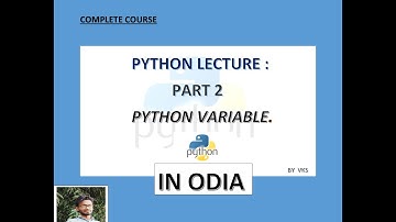 PYTHON FULL COURSE | Introduction To Python | PART 1 | Odia language