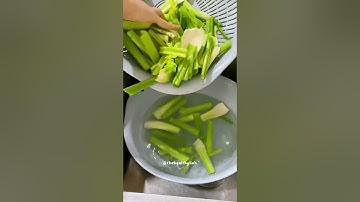Cách mình rửa cần tây để ép nước 💚 #enzyco #shorts