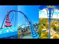 Every roller coaster at seaworld orlando pipeline edition front seat pov 4k