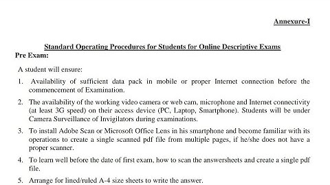 MDU Standard Operating Procedure For Online Descriptive Exams 2021 || कहां, कब, कौन, कैसे जानें पूरा