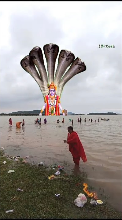 शेषनाग और विष्णु भगवान् 🙏 | #sheshnag #bhakti #bhaktivideo #snake #short #shorts #youtubeshorts