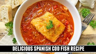 Rioja-Style Cod Fish in a DELICIOUS Sauce | Easy & Traditional Recipe