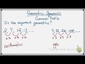 Geometric Sequences Common Ratio