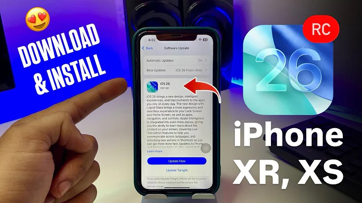 How to Download & Install iOS 26 RC Update on iPhone XS & iPhone XR 