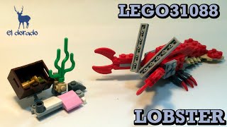 Lego Creator 31088 Alternate Build - Lobster Deep Sea Creatures - Lego Speed Build Construction Toy