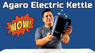 Agaro Elegant Electric Kettle | Double Layered Kettle, Auto Shut Off  & Stainless Steel Inner Body