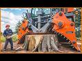 Dangerous Fastest Idiots Cutting Tree Fails Skill With Chainsaw | Wood Chipper Machine