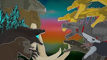 Godzilla Monsterverse Battles  |  BATTLE COMPILATION  |  Pivot Animator