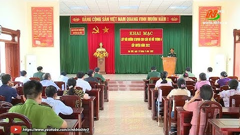 Gia Viễn bồi dưỡng kiến thức Quốc phòng và an ninh cho cán bộ đối tượng 4