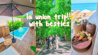 vlog //🌴traveling to elyu!🏖️ @ycasa villlas, la union🌊