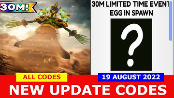 NEW UPDATE CODES [30M VISITS EGG] ALL CODES! Tapping Simulator ROBLOX | 19 AUGUST 2022