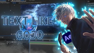 3D Text Like @GOJO  | Turorial | (+ Preset)