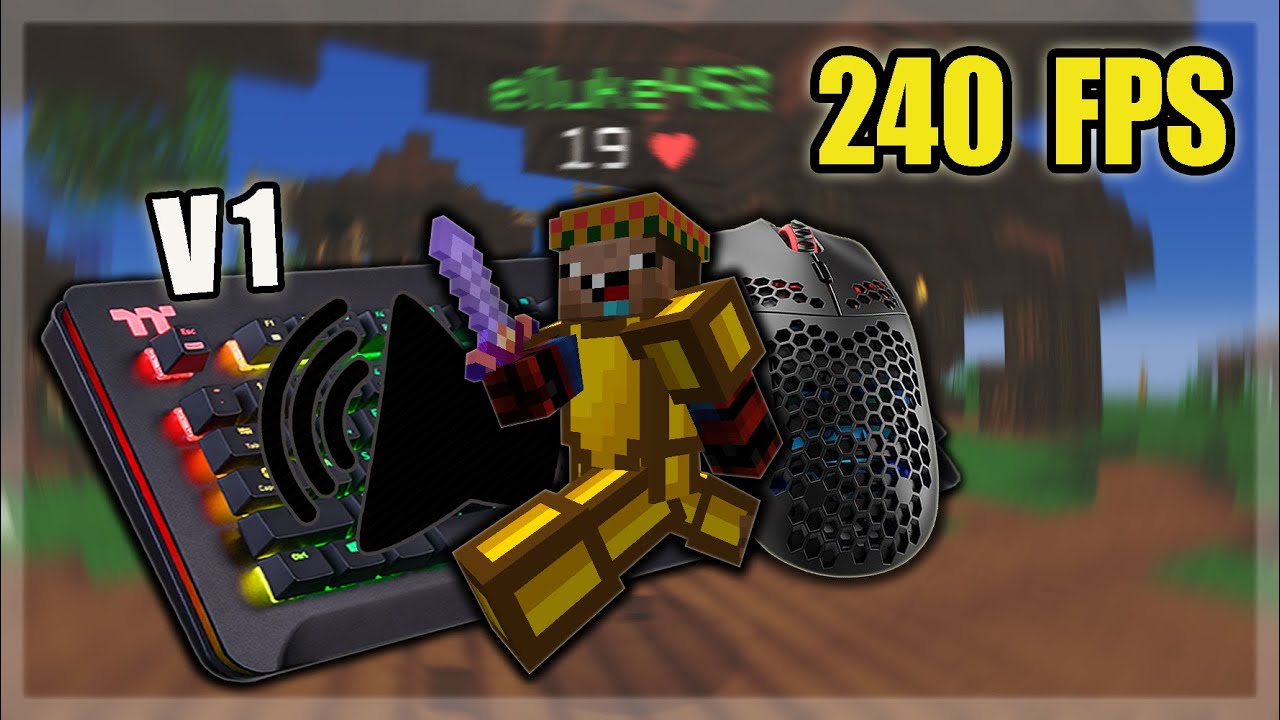 [240 FPS]  Keyboard & mouse sounds (Ranked Skywars)