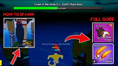 Blox Fruits Update How to Spawn New Raid Boss! Tyrant of the Skies