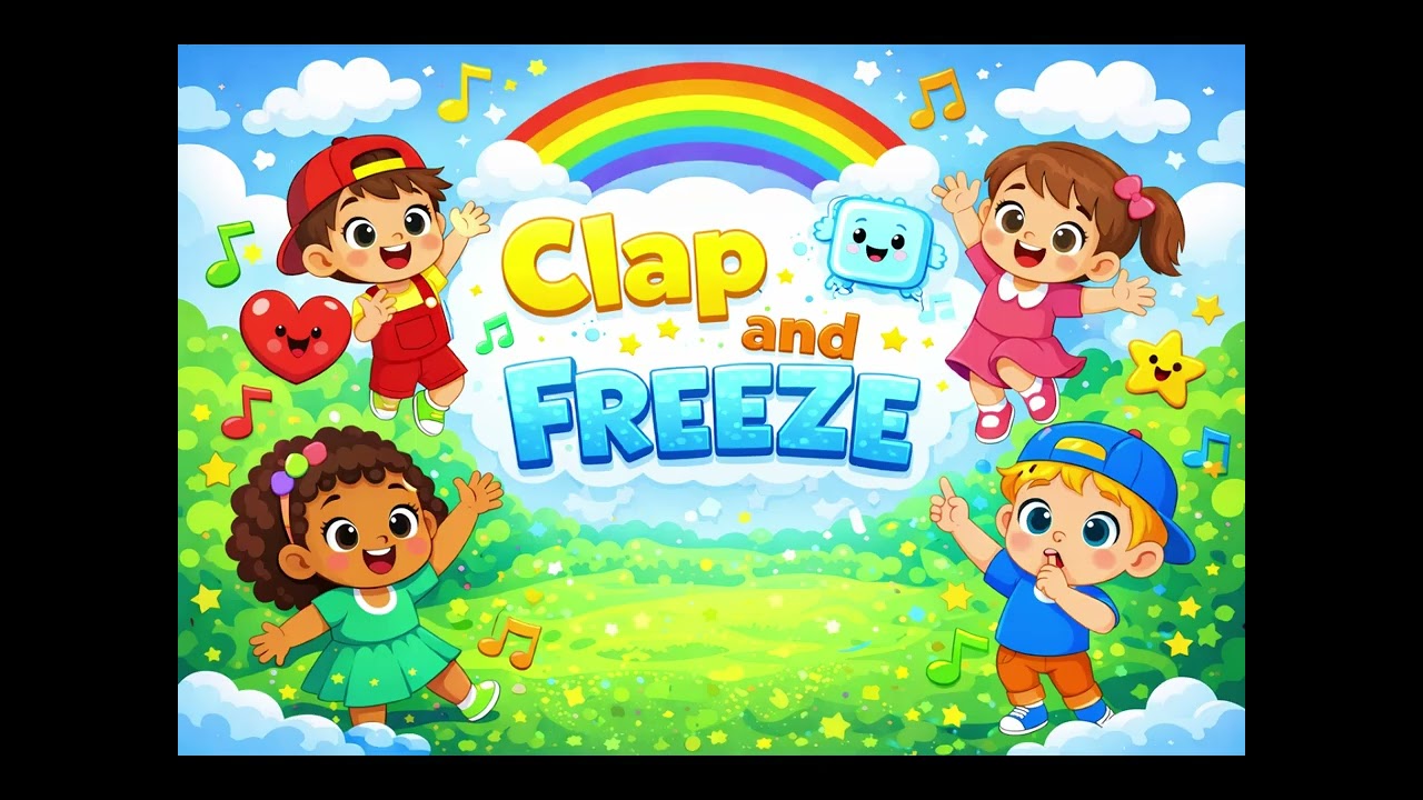 Clap and Freeze 👏❄️ | Kids Action Song