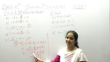 Ncert Class 6 Maths Ch-6 Integers Ex-6.3 Q- 3,4