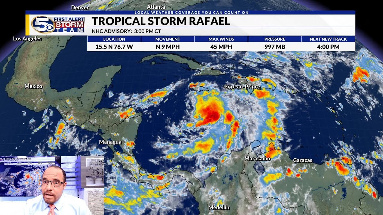 Tropical Storm Rafael has formed, Expected to Become a Category 2 ...