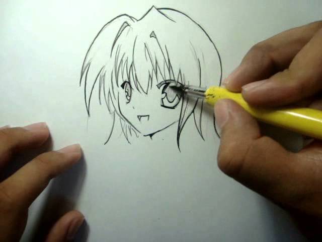 TUTORIAL COMO DESENHAR MANGÁ ROSTO FEMININO (GAROTA) HOW TO DRAW MANGA GIRL