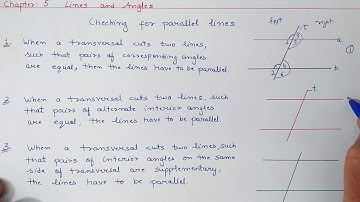 Ex.5.2, Conditions for Parallel Lines , Chapter:5 Lines and Angles | Ncert Maths Class 7 | Cbse.