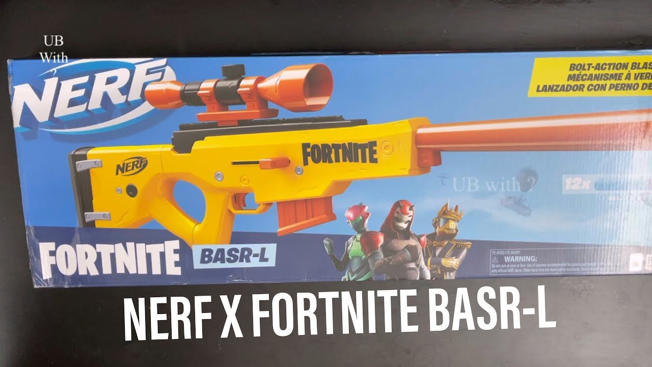 Nerf Fortnite Gun BASR L Blaster Boys Toy Sniper Rifle