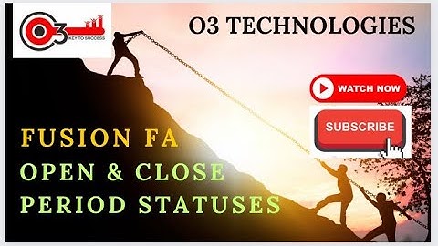 Fusion Fixed Assets Open and Close Period Statuses|EBS #o3technologies #Realtimeinterview Questions