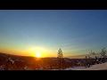 Sunrisesunset in the arctic circle in winter  time lapse