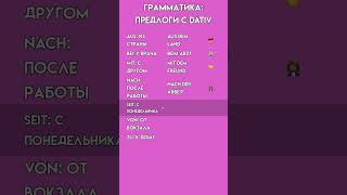 Грамматика Немецкого B1 | Предлоги, Требующие Dativ | Учим с Примерами