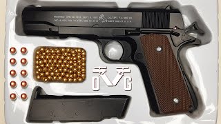 Colt 1911 Metal Airsoft Pistol BB Ball Pellet Blaster Realistic Box Of Toy Gun Review