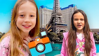 Nastya And Friends Travel An Exciting Trip To Las Vegas. Stories For Kids