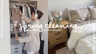 SPRING CLEANING MY NYC APARTMENT | closet cleanout, bedroom decluttering & reorganizing (2022)