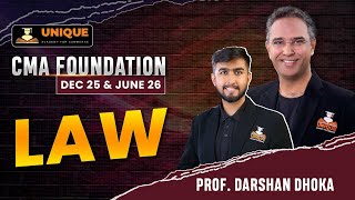 CMA Foundation || Law || Indian Contract Act || Lec 11 || Dec 25 &amp; June 26 || Prof. Darshan Dhoka
