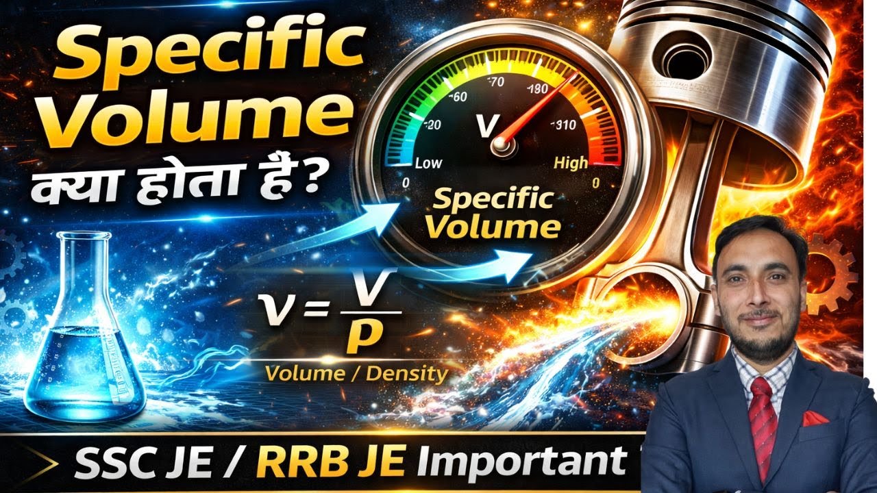Specific Volume क्या होता है || SSC JE RRB JE