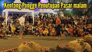Bujang Ganong Kentong Pongge  Meriahkan Penutupan Pasar Malam Lebaran 2023 Alon-alon Ponorogo