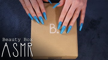 ASMR Blissim (ex Birchbox) unboxing (🎧 soft spoken, sleepy cardboard sounds, tapping & scratching)