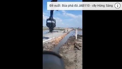 Búa rung đóng bê tông vuông cọc vuông - điện mặt trời Trà Vinh