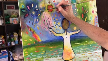 Part 2 - Abstract oil painting demo