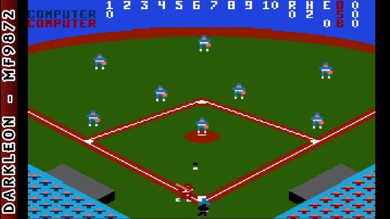 Atari 7800 - RealSports Baseball © 1989 Atari - Gameplay