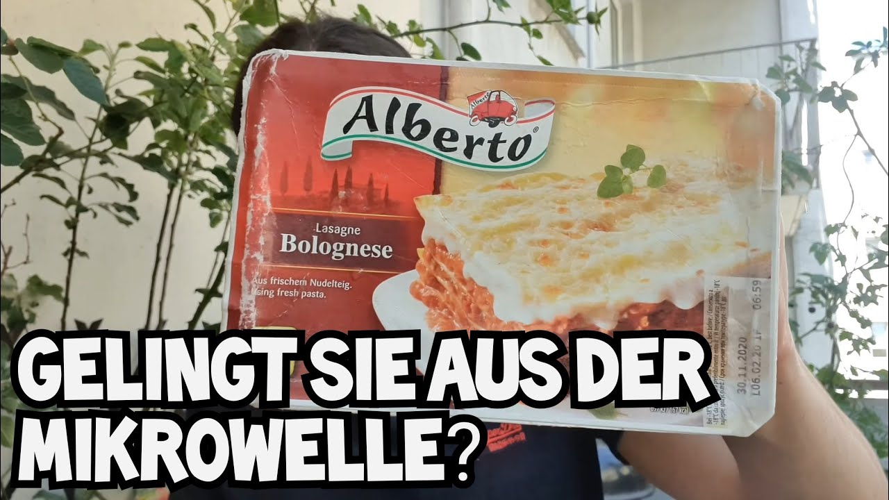 Lasagne aus der Mikrowelle - gelingt das? | Alberto Lasagne Bolognese ...