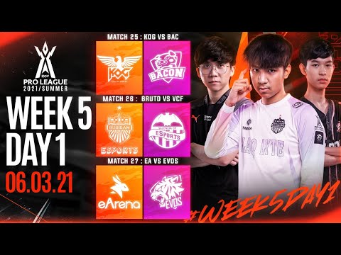 Regular Season | Week 5 Day 1 | RoV Pro League 2021 Summer