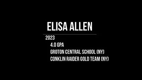 Elisa Allen Catching  Softball 2023  Conklin Gold ...