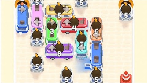 221-225 Level Bus puzzle parking jam game 2025