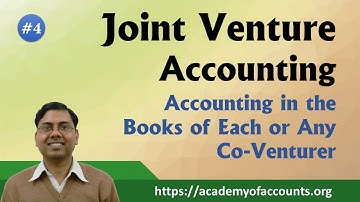 #4 Joint Venture ~ Accounting in the books of each/any Co-Venturer [For B.Com/M.Com]