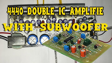 How to make home sub woofer amplifier LA 4440