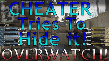CHEATER Tries to Hide It! CS:GO OVERWATCH!