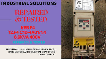 KEB COMBIVERT F4 12.F4 C1D-4A01/1.4 SERVO DRIVE 6.6KVA 400V ***REPAIRED & TESTED***