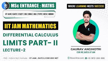 Differential Calculus Full Course- Limits || Lecture 2 || IIT JAM