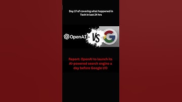 Report OpenAI to launch its AI powered search engine a day before Google IO #openai #chatgpt #google