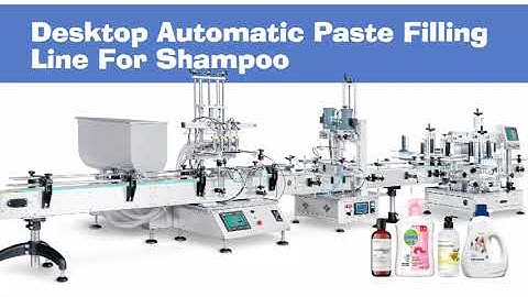 ZONESUN ZS-FAL180D8 Full Automatic Desktop Paste Bottle Filling Capping And Labeling Machine